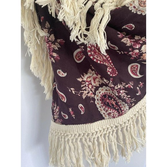 VTG Boho Oversized 38" X 26" Shawl Scarf Wrap - Picture 7 of 12